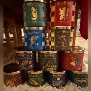 Complete RARE Set of Harry Potter Themed Goose Creek Candles New